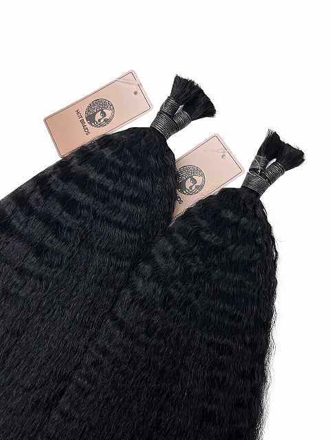 Kinky Straight - Bulk Human Hair - Loose/Braids