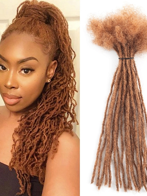 20strands/pack Manufacturing Vendors Locks Cheveux Naturel | Dreadlocks Human Hair Ombre Locs Extension Human Hair Locks for Men