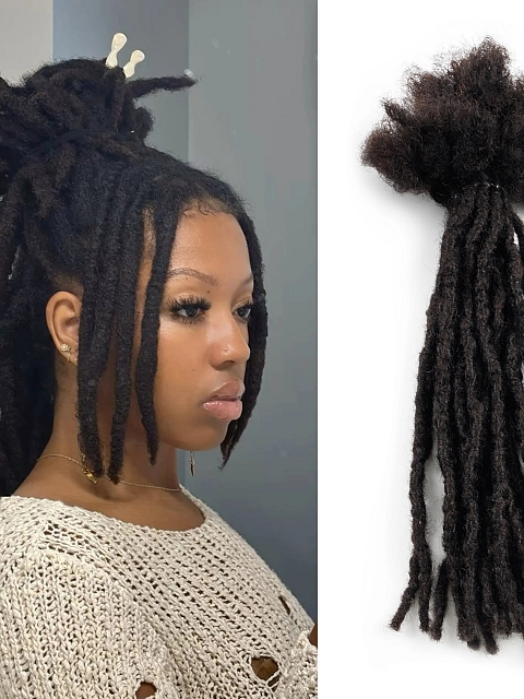 Interlocked Natural and Flexible Dreadlocks Extension in Different Colors