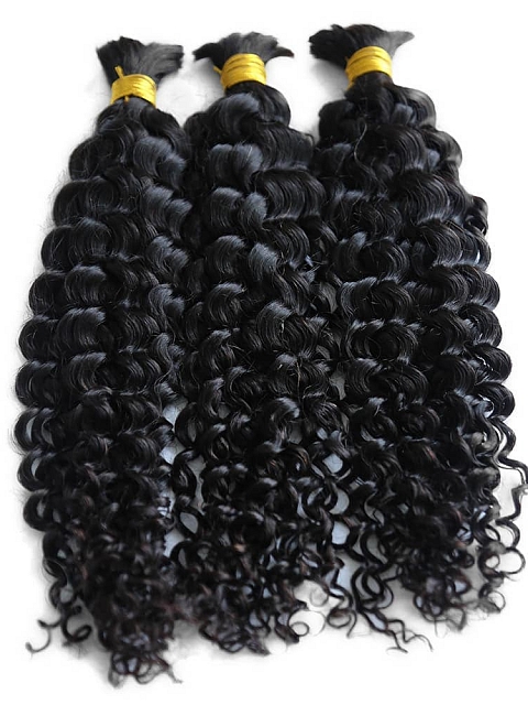 Spanish Curly - Bulk Human Hair - Loose/Braids