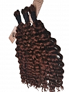 Dark Auburn Soft Wavy - Bulk Human Hair - Loose/Braids