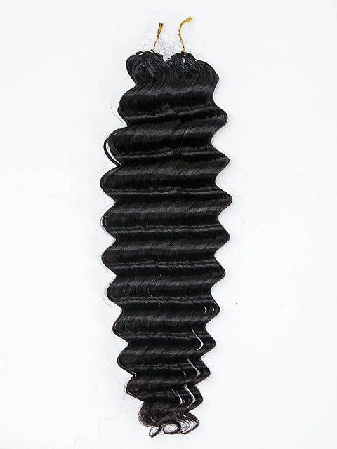 Hand-made Deep Wave Crochet Human Hair Extension