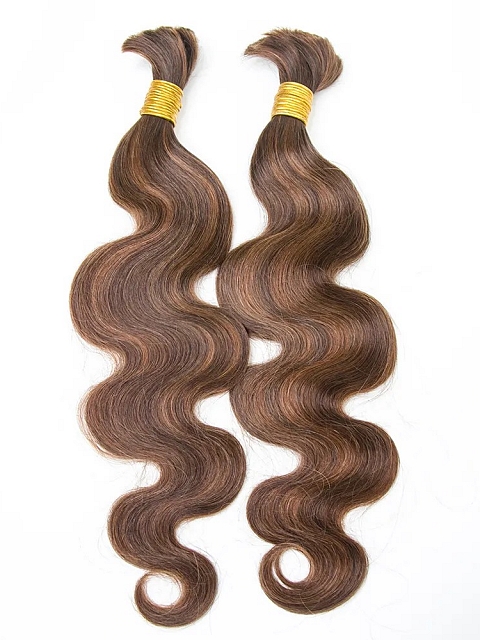 Mix Color Body Wave - Bulk Human Hair - Loose/Braids