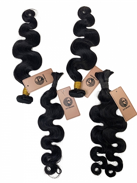 Body Wave -Reusable The Hybrid Glam Kit-Braiding w/ Weft Hair Combo