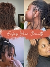 100% Human Hair 350&30# Sister Locks Extensions With s Soft Interlocs for Crochet