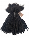 Textured Interlocked Human Hair Loc Extensions