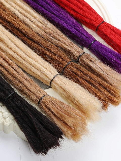 Virgin Hair Extensions Dreadlocks Crochet Braiding Hair Dreads Locs Extensions for Rock Roll Hip Hop People