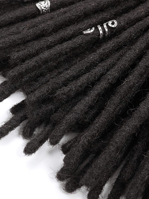 Natural Black Basic Standard Human Hair Loc Extensions