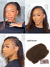 #4 Light Brown-Tight Afro Kinky - Bulk Human Hair - Dreadlocs/Twists