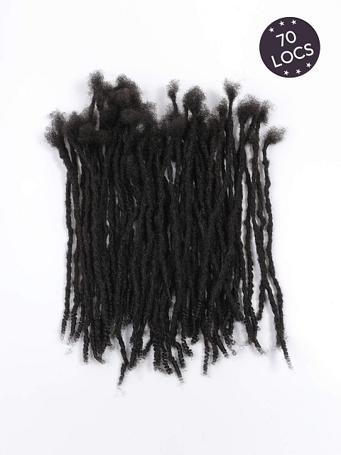 Ombre Honey Tips Textured Human Hair Loc Extensions