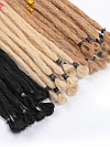 Loop Top Straight Human Hair Dreadlock Extensions