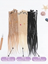 Loop Top Straight Human Hair Dreadlock Extensions