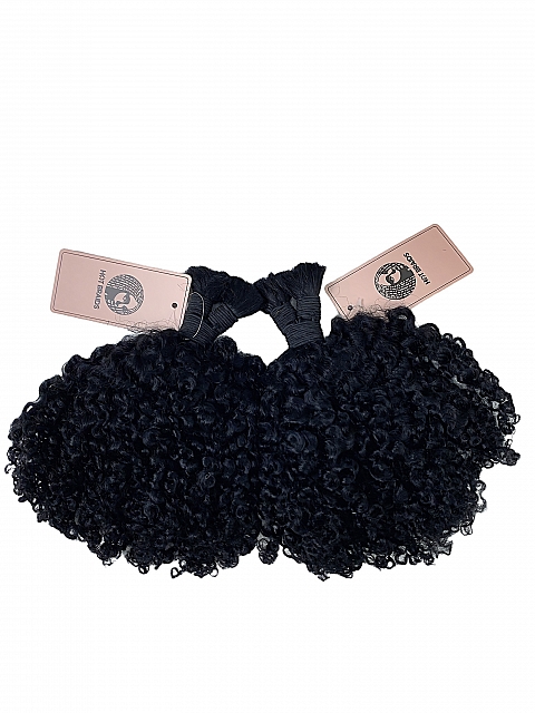 3c4a Texture-Exotic Kinky Coily - Bulk Human Hair - Loose/Braids