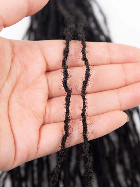 HOT Selling #8 Brown Color Human Hair Dreadlock Extension Bleached Tip Handmade Permanent Locs Hair Extensions