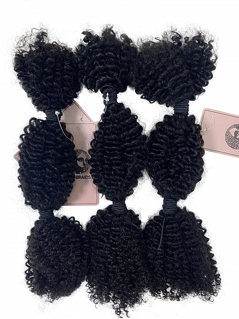 3c4a Texture-Kinky Coily - Bulk Human Hair - Dreadlocs/Twists/Braids