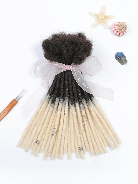 Ombre T1B/613 Platinum Standard Human Hair Loc Extensions
