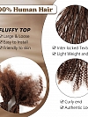 100% Human Hair 4# Sister Locks Extensions Soft Interlocs for Crochet