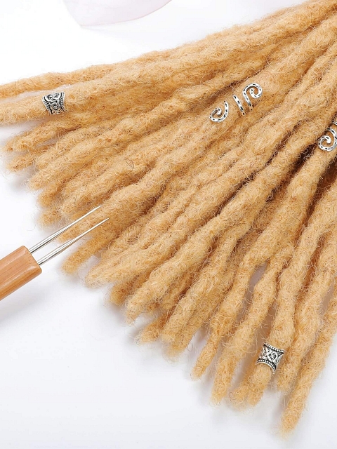 Textured Honey Blonde Human Hair Loc Extensions