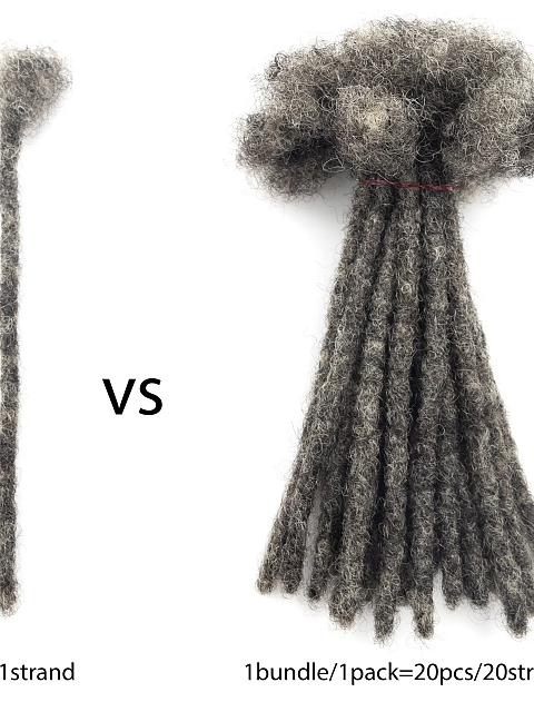 Dreadlocks Extensions 100% Soft Natural Afro Kinky Locs Extension Human Hair Crochet Dreadlock