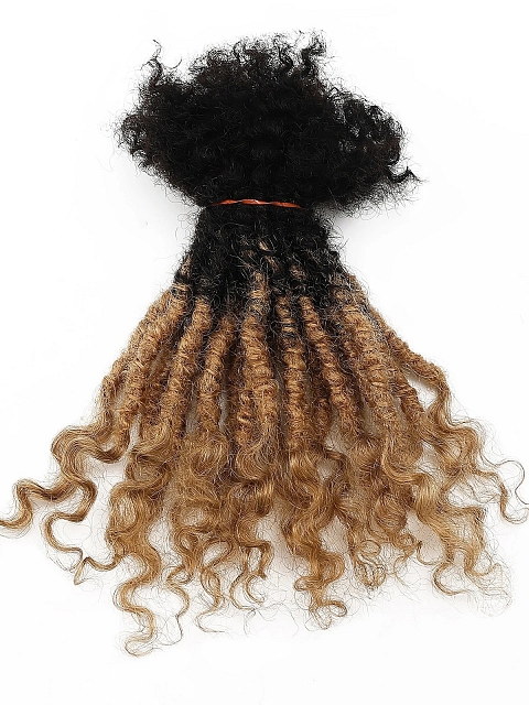 100% Real Human Hair Lisa Locs with Regular Dreadlocks and Curly End