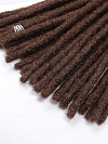#4 Medium Brown Standard Human Hair Loc Extensions