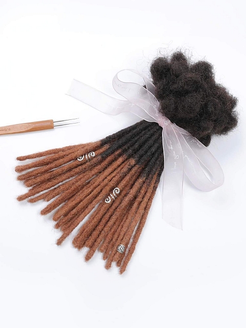 Ombre T1B/30 Standard Human Hair Loc Extensions