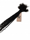 Standard Human Hair Loc Extensions With Curly Ends Natural Black
