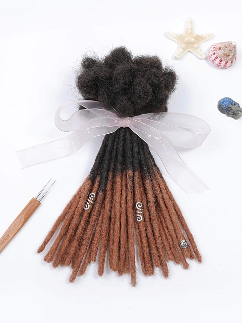 Ombre T1B/30 Standard Human Hair Loc Extensions