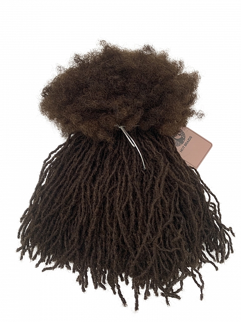 Handmade Dark Brown MicroLoc SisterLoc Human Hair Loc Extensions
