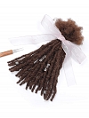#Red Custom Color Dreadlocks Hair Extension Human Hair Hand Made Crochet Braids Locs for Men & Women
