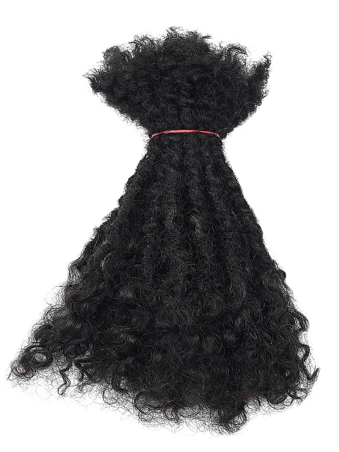 100% Real Human Hair Lisa Locs with Regular Dreadlocks and Curly End