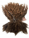 Goddess Human Hair Loc Extensions Color #4 w/ #30 Highlights