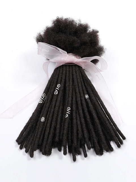 Natural Black Basic Standard Human Hair Loc Extensions
