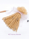 Textured Interlocked Human Hair Loc Extensions - Colors Available