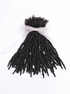 Textured Interlocked Human Hair Loc Extensions