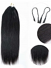 Hand-made Silk Straight Crochet Human Hair Extension