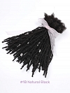 Textured Interlocked Human Hair Loc Extensions