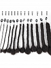 #30 Caramel Brown Standard Human Hair Loc Extensions Curly Tips
