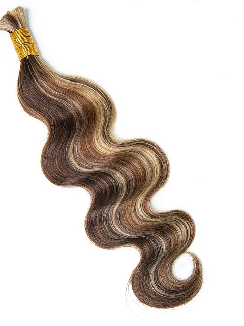 Mix Color Body Wave-Bulk Human Hair-Loose/Braids