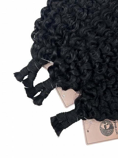 Semi Curly - Bulk Human Hair - Loose/Braids