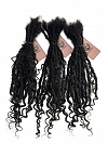 Goddess Human Hair Loc Extensions Natural Black