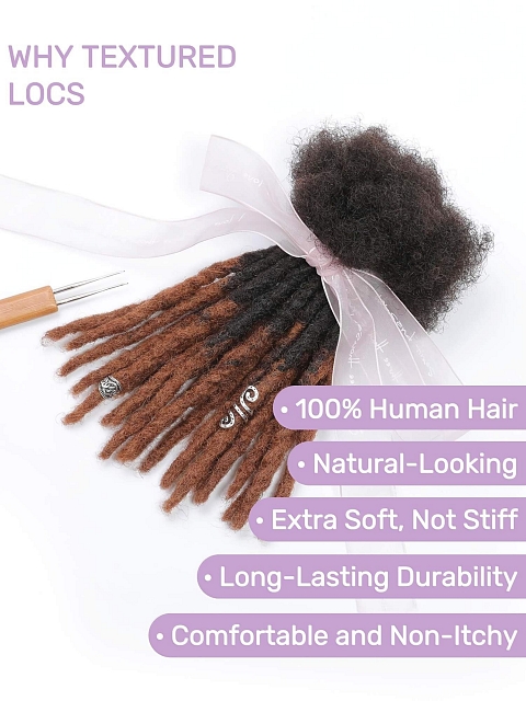 1B/30 Remy Hair Locs Extensions Dreadlocks Styles Brazilian Lisa Locs for Beginners