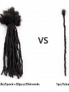 Interlocked Natural and Flexible Dreadlocks Extension in Different Colors