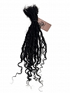 Goddess Human Hair Loc Extensions Natural Black