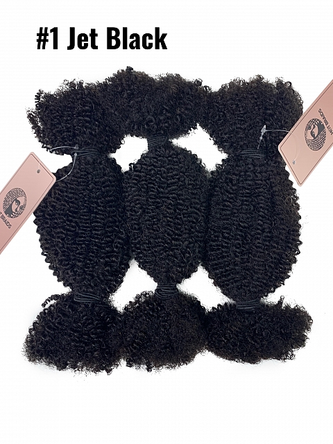 4a4b Texture-Afro Kinky Coily - Bulk Human Hair - Dreadlocs/Twists/Braids