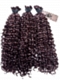 Dark Burgundy Semi Curly - Bulk Human Hair - Loose/Braids