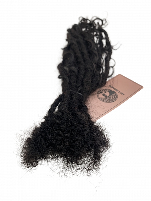 Goddess Human Hair Loc Extensions Natural Black