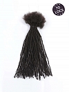 Handmade Micro Locs Extensions Human Hair 0.2cm Thickness Sister Locs