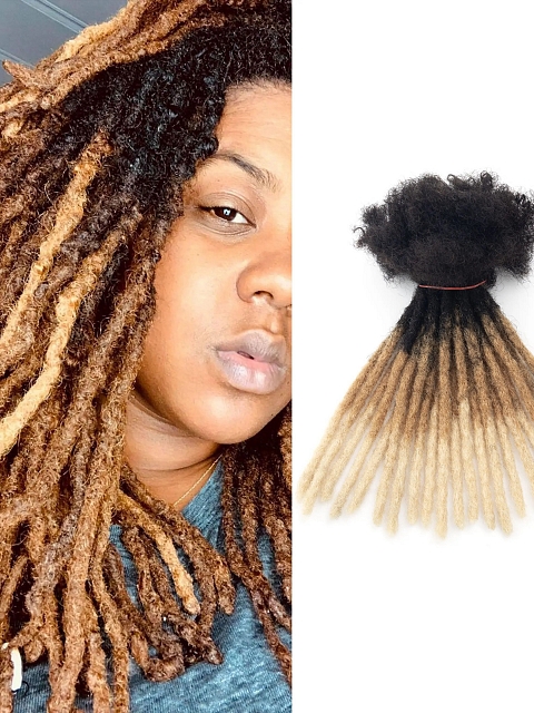 Manufacturing Vendors Locks Cheveux Naturel | Dreadlocks Human Hair Ombre Locs Extension Human Hair Locks for Men