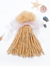 Textured Honey Blonde Human Hair Loc Extensions